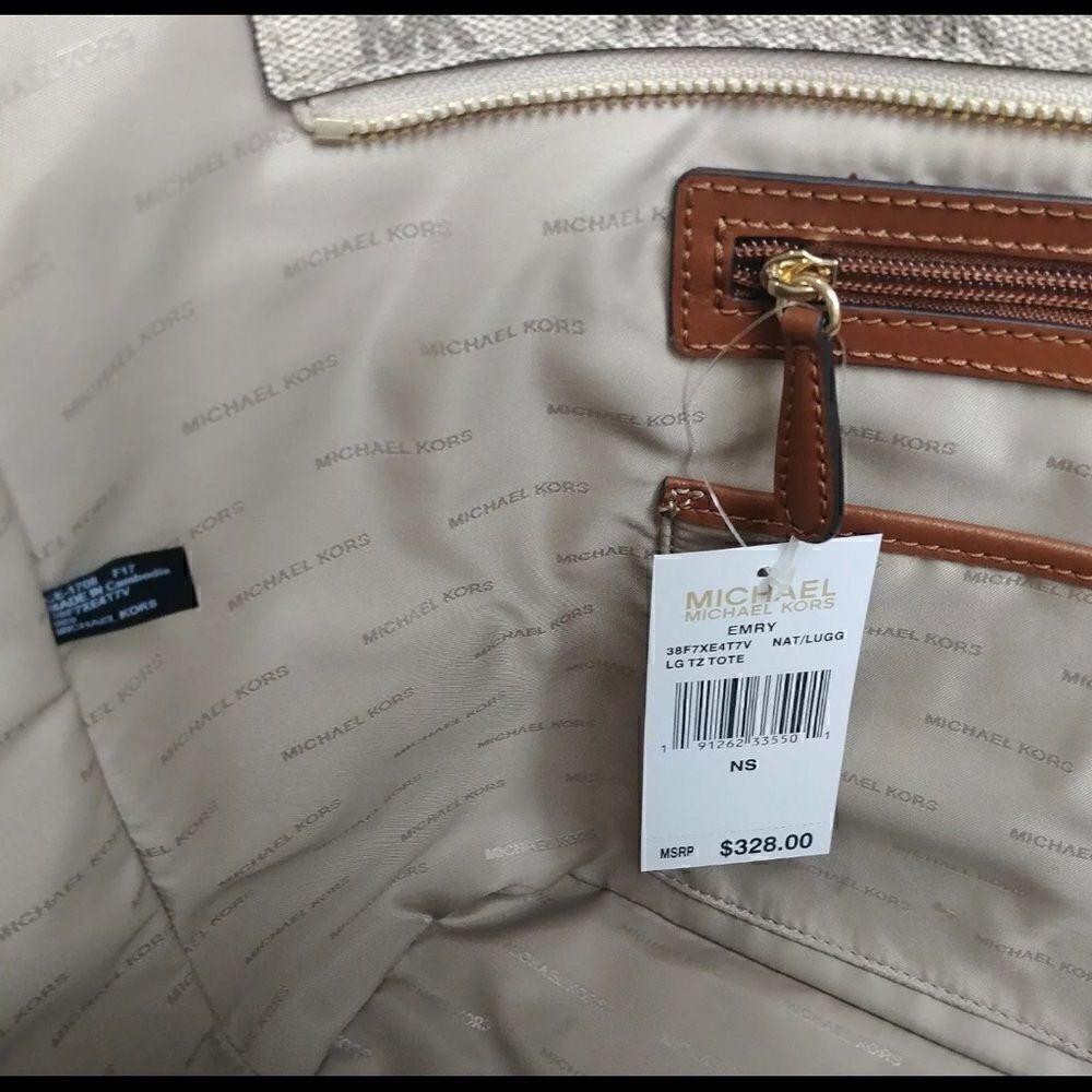 🔥🎁NWT! | Michael Kors EMRY Large Tote Handbag Msrp:$328.00 - Picture 5 of 11